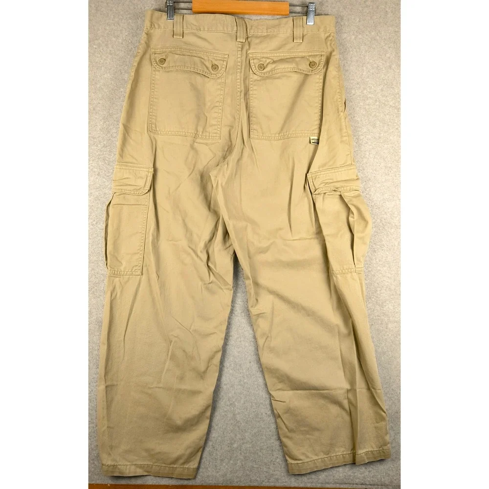 Levi's Silver Tab Khakis Beige Baggy Cargo Pants Mens W36 L30 Skater Relaxed Fit